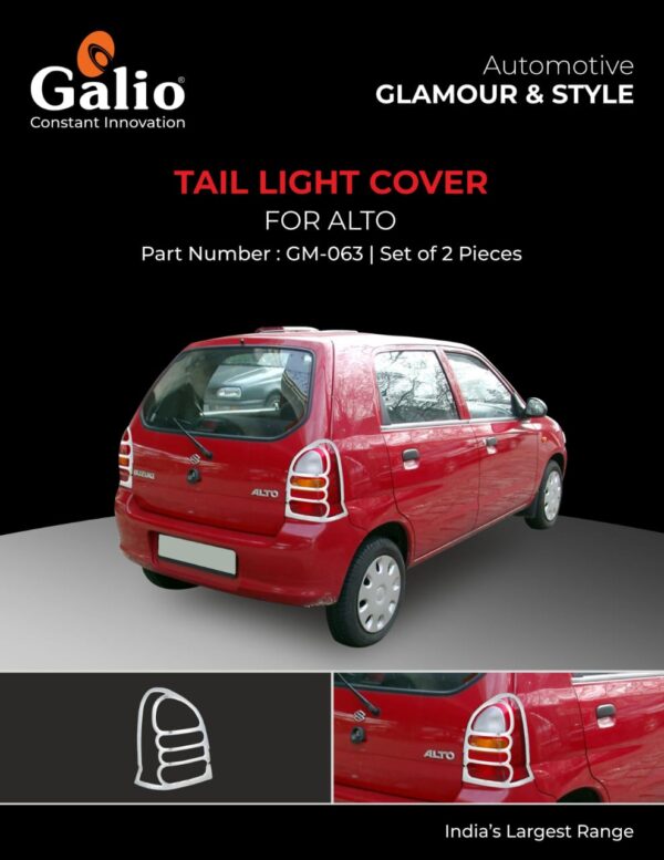 MARUTI SUZUKI ALTO TYPE-3 TAIL LAMP GARNISH SET OF 2 PCS