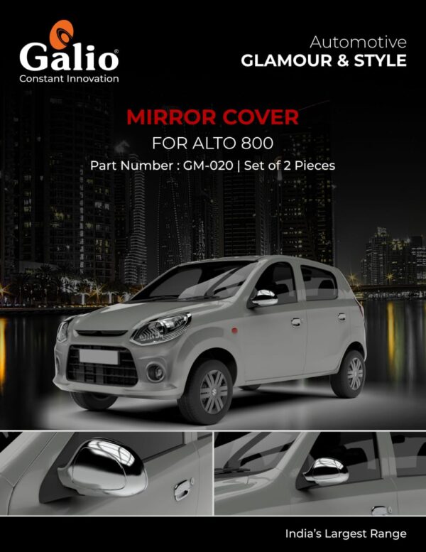 MARUTI SUZUKI ALTO 800 (2012 TO 2015) ORVM COVER VXI / DLX SET OF 2 PCS
