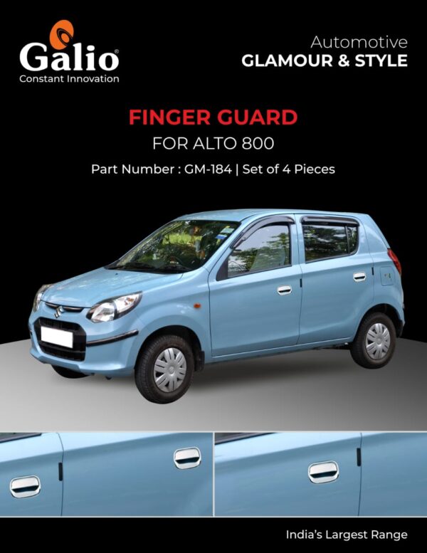 MARUTI SUZUKI ALTO 800 (2016 TO 2018) FINGER GUARD SET OF 4 PCS