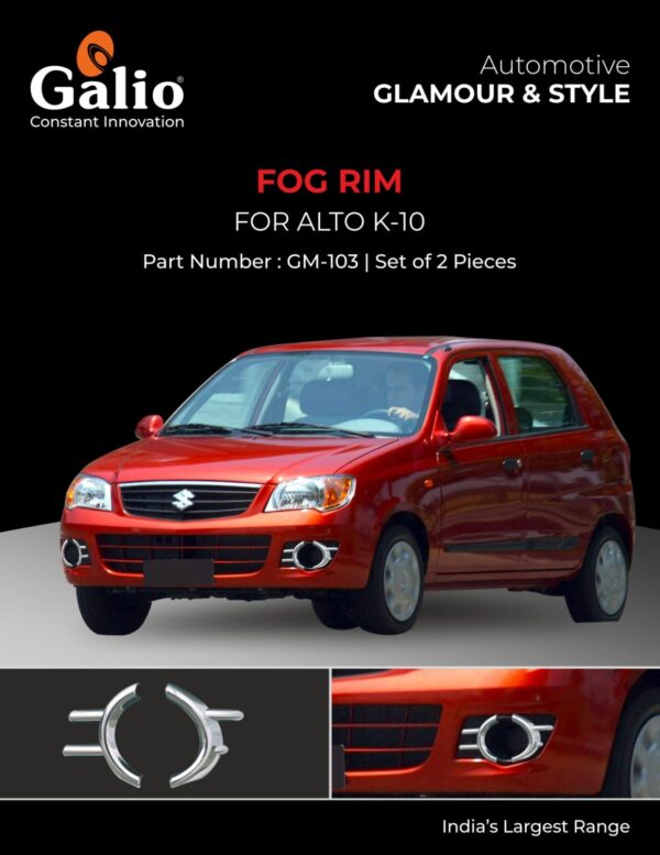 MARUTI SUZUKI ALTO K-10 (2010 TO 2013) FOG LAMP GARNISH SET OF 2 PCS