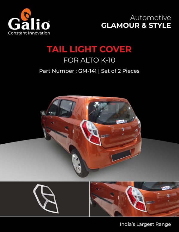 MARUTI SUZUKI ALTO K-10 (2014 ONWARDS) TAIL LAMP GARNISH SET OF 2 PCS
