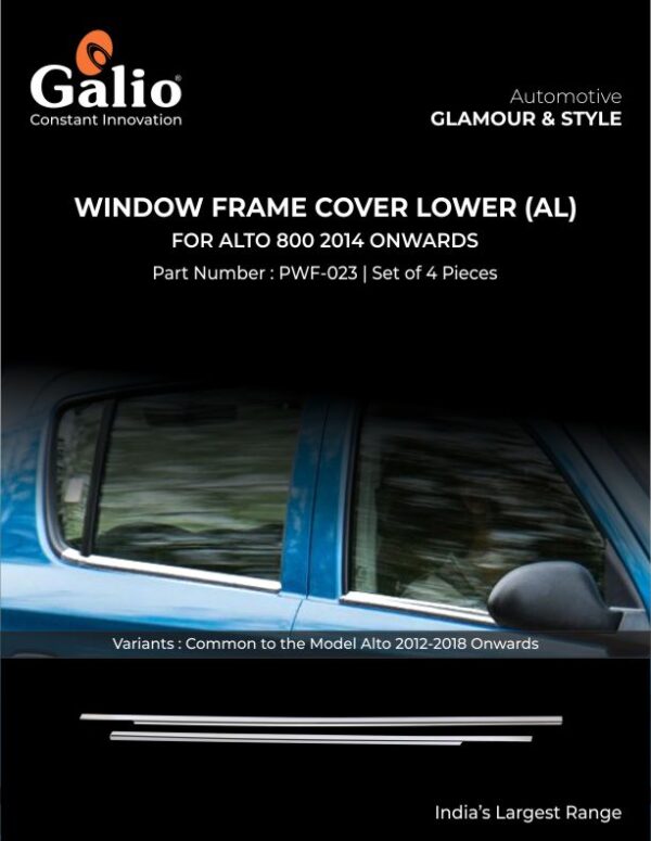 MARUTI SUZUKI ALTO K-10 (2014 ONWARDS) WINDOW FRAME COVER LOWER (AL) SET OF 4 pcs