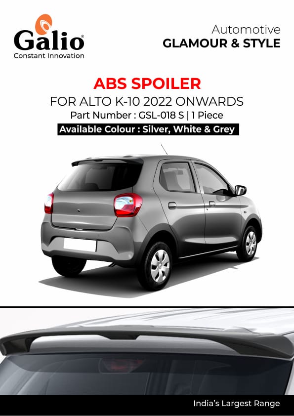 MARUTI SUZUKI ALTO K10 (2022 ONWARDS) ABS SPOILER 1 PC