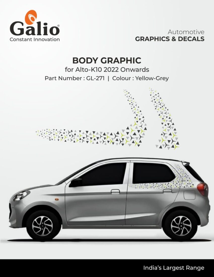 MARUTI SUZUKI ALTO K10 (2022 ONWARDS) BODY GRAPHIC 1 SET