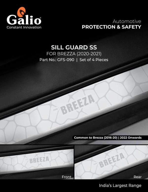 MARUTI SUZUKI BREZZA 2022 ONWARDS SILL GUARD SS (SET OF 4 PCS.)