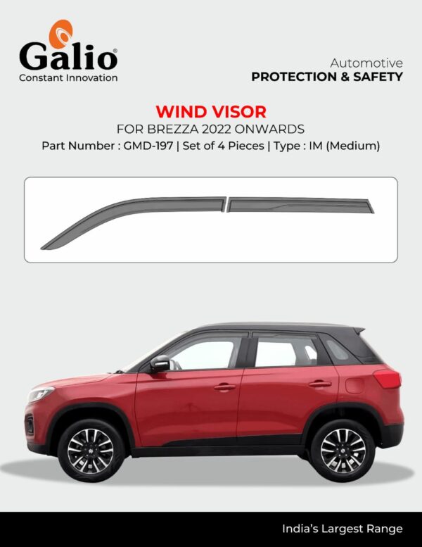 MARUTI SUZUKI BREZZA 2022 ONWARDS WIND VISOR (SET OF 4 PCS.)