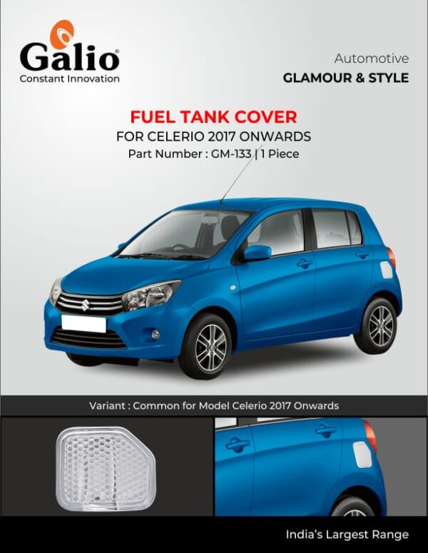 MARUTI SUZUKI CELERIO (2017 ONWARDS) FUEL TANK COVER - CHROME GARNISH - PREMIUM QUALITY - 1 PIECE