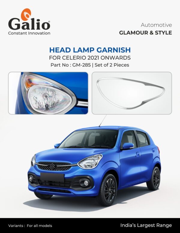 MARUTI SUZUKI CELERIO (2021 ONWARDS) HEAD LAMP GARNISH – SET OF 2 PCS