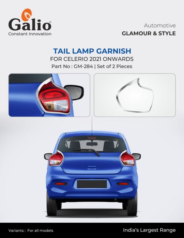 MARUTI SUZUKI CELERIO (2021 ONWARDS) TAIL LAMP GARNISH – SET OF 2 PCS