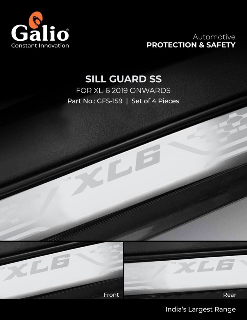 MARUTI SUZUKI XL6 (2019 ONWARDS) SILL GUARD SS – SET OF 4 PCS