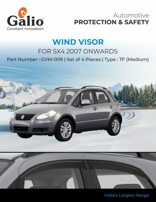 MARUTI SUZUKI SX4 (2007 ONWARDS) WIND VISOR – TF (MEDIUM) – SET OF 4 PCS