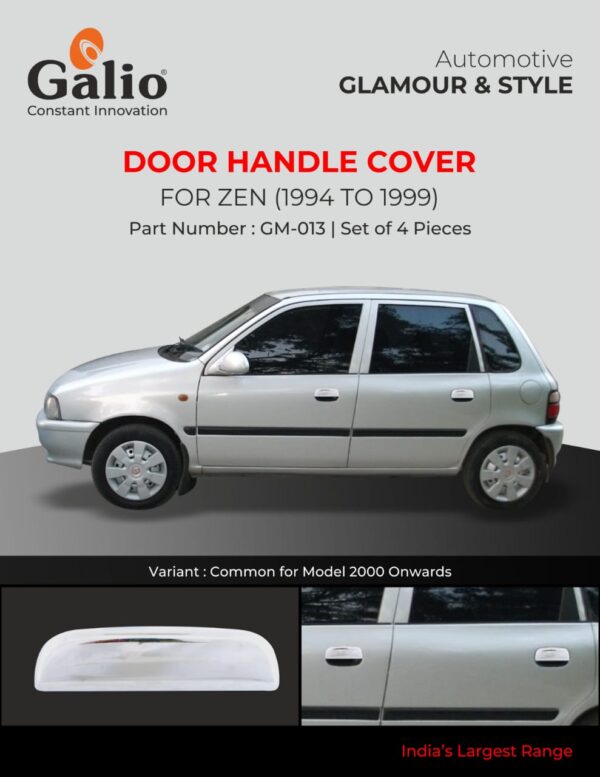 MARUTI SUZUKI ZEN (1994 TO 1999) DOOR HANDLE COVER – CHROME – SET OF 4 PCS
