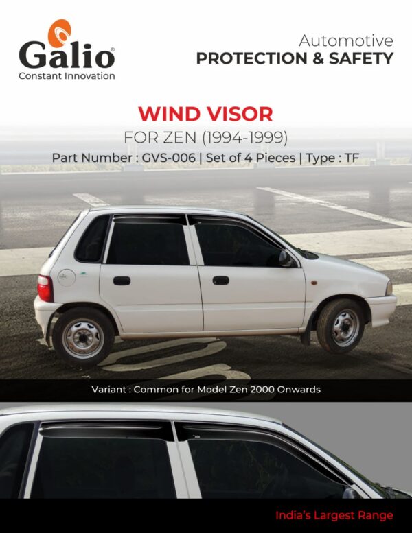 MARUTI SUZUKI ZEN (1994 TO 1999) WIND VISOR – TF (SMALL) – SET OF 4 PCS