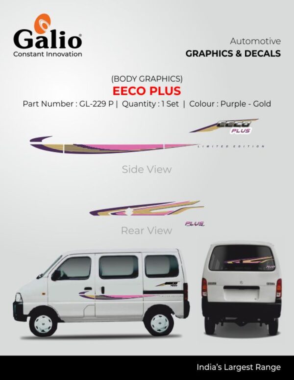 MARUTI SUZUKI EECO BODY GRAPHICS - EECO PLUS (2010 TO 2017)