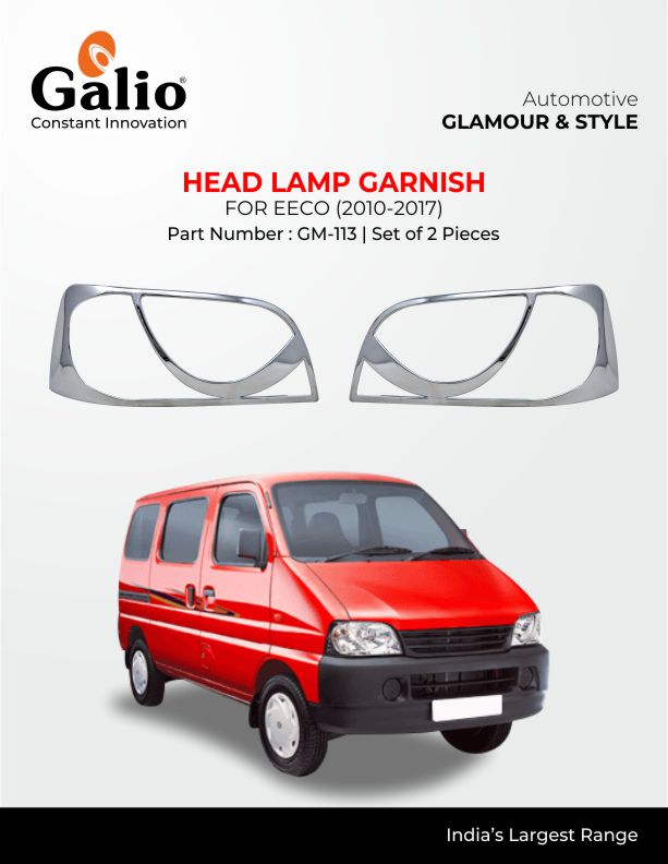 MARUTI SUZUKI EECO HEAD LAMP GARNISH CHROME (2010 TO 2017)