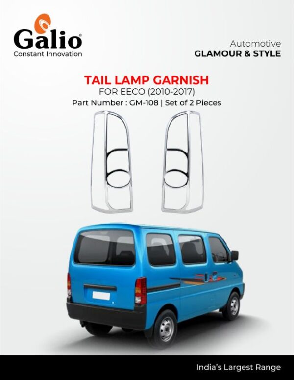 MARUTI SUZUKI EECO TAIL LAMP GARNISH CHROME (2010 TO 2017)