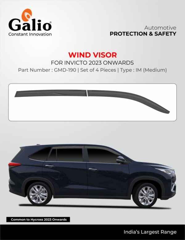 MARUTI SUZUKI INVICTO 2023 ONWARDS WIND VISOR SET OF 4 PCS