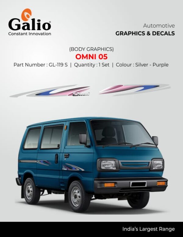 MARUTI SUZUKI OMNI TYPE-2 BODY GRAPHICS "OMNI 05" – PREMIUM VINYL DECAL SET