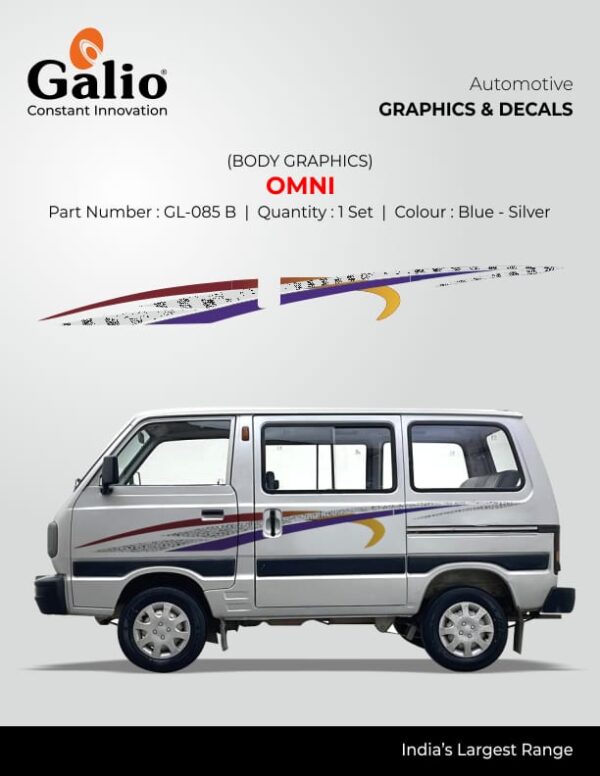 MARUTI SUZUKI OMNI TYPE-3 BODY GRAPHICS – PREMIUM DESIGN STYLING STICKER | FADE-RESISTANT |