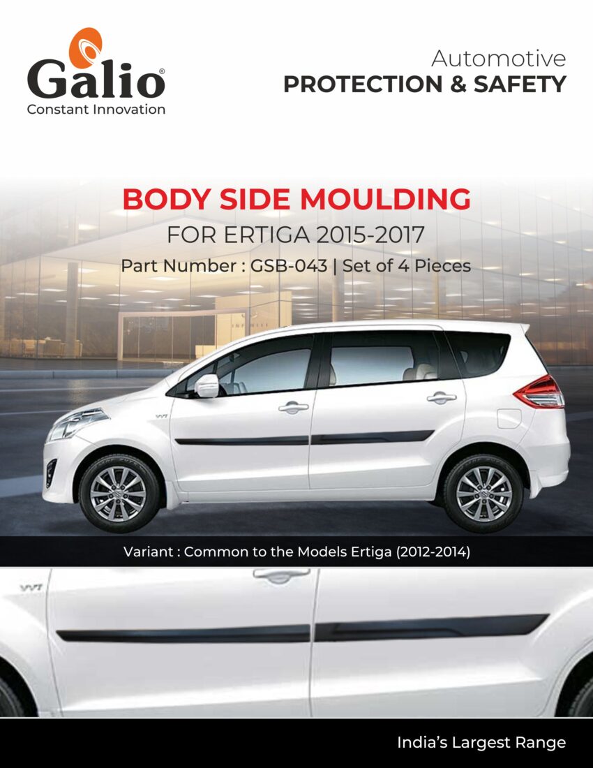 MARUTI SUZUKI ERTIGA (2015 TO 2017) BODY SIDE MOULDING SET OF 4 PCS
