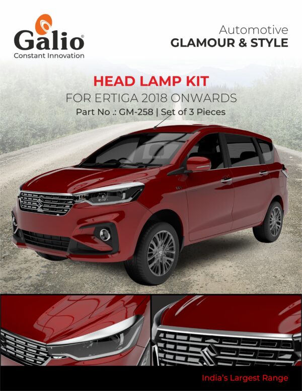 MARUTI SUZUKI ERTIGA (2018 ONWARDS) HEAD LAMP KIT SET OF 3 PCS