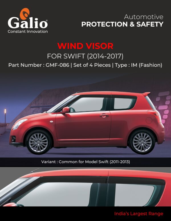 MARUTI SUZUKI SWIFT WIND VISOR IM (FASHION) – SET OF 4 PCS