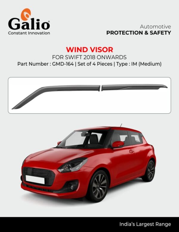 MARUTI SUZUKI SWIFT 2018 ONWARDS WIND VISOR – SET OF 4 PCS