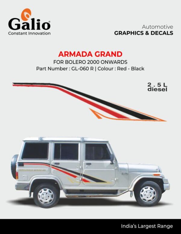 MAHINDRA BOLERO 2000 TO 2006 BODY GRAPHICS - 1 SET