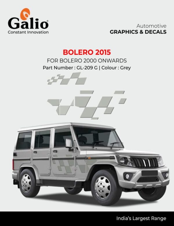 BODY GRAPHICS - BOLERO 2015 (SET OF 1) FOR MAHINDRA BOLERO (2000-2006)