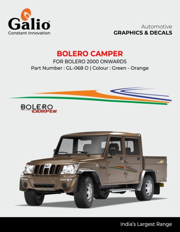 BODY GRAPHICS - BOLERO CAMPER (SET OF 1) FOR MAHINDRA BOLERO (2000-2006)