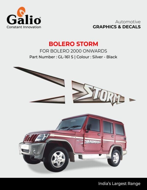 BODY GRAPHICS - BOLERO SPORTZ (SET OF 1) FOR MAHINDRA BOLERO (2000-2006)