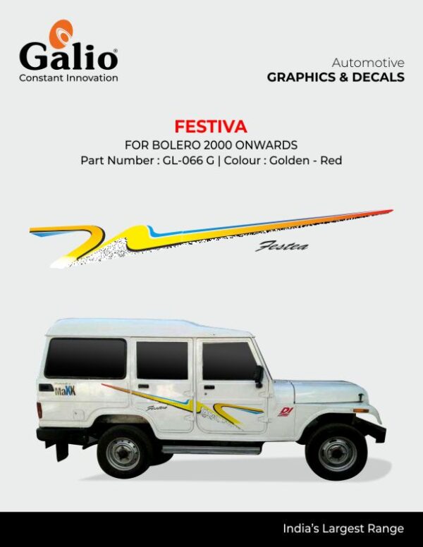 BODY GRAPHICS - FESTIVA FOR MAHINDRA BOLERO (2000-2006)
