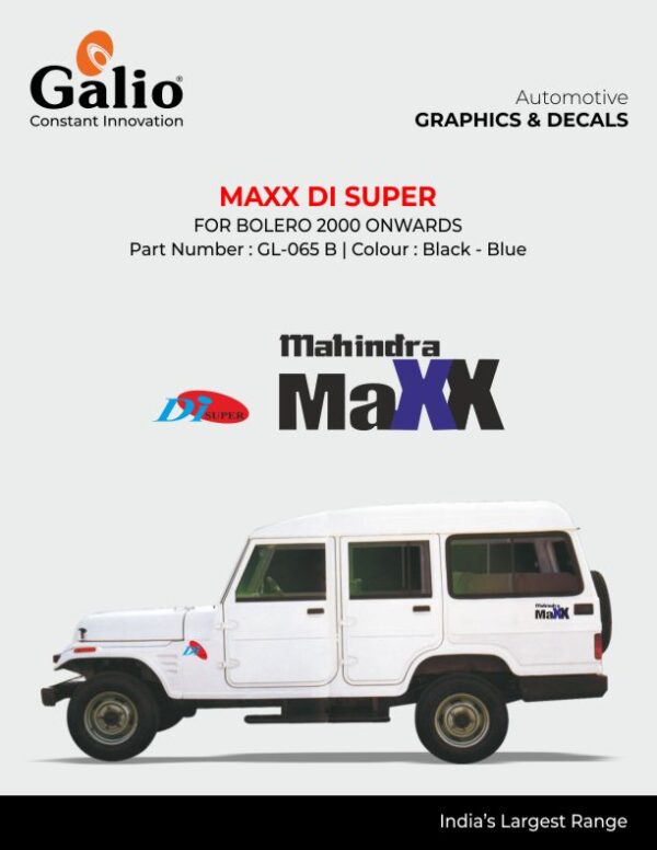 MAHINDRA BODY GRAPHICS - MAXX DI SUPER FOR BOLERO (2000-2006)