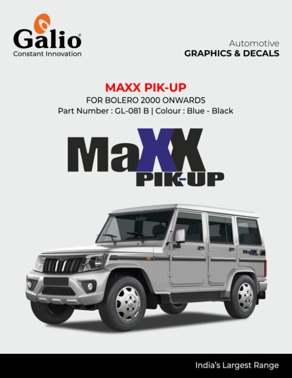 MAHINDRA BODY GRAPHICS - MAXX DI SUPER FOR BOLERO (2000-2006)