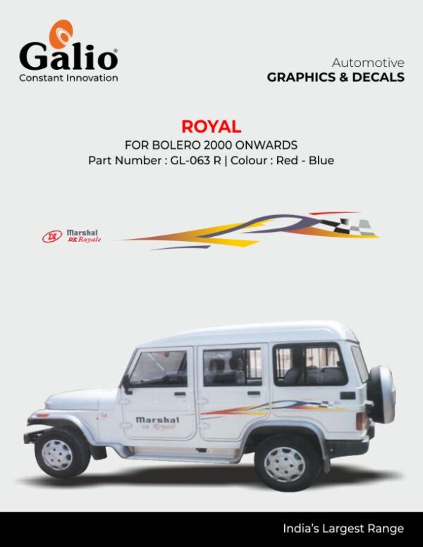 MAHINDRA BODY GRAPHICS - ROYAL FOR BOLERO (2000-2006)