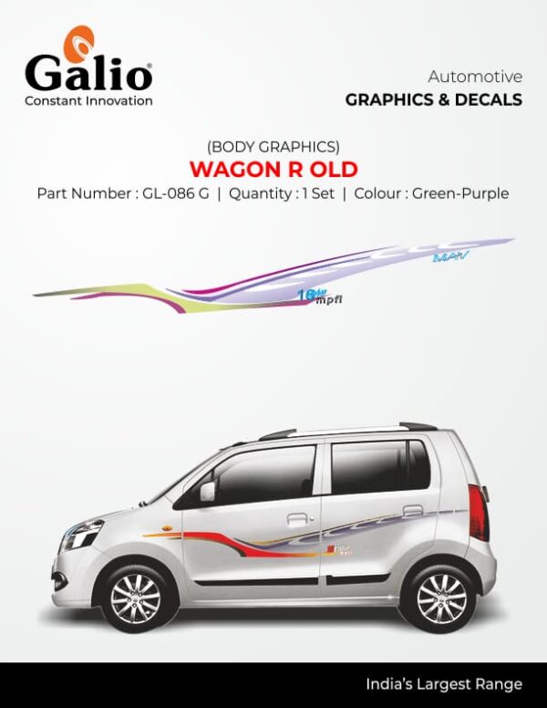 MARUTI SUZUKI WAGONR (2000-2006) BODY GRAPHICS - WAGON R OLD - SET OF 1