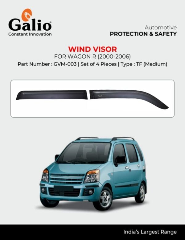 MARUTI SUZUKI WAGONR (2000–2006) WIND VISOR - IM (MEDIUM) SET OF 4 PCS