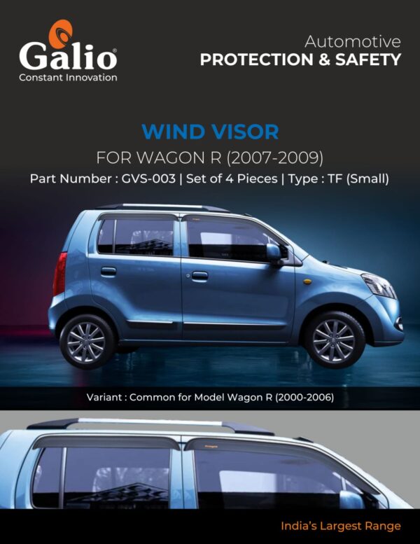MARUTI SUZUKI WAGONR (2007–2009) WIND VISOR - TF (SMALL) SET OF 4 PCS