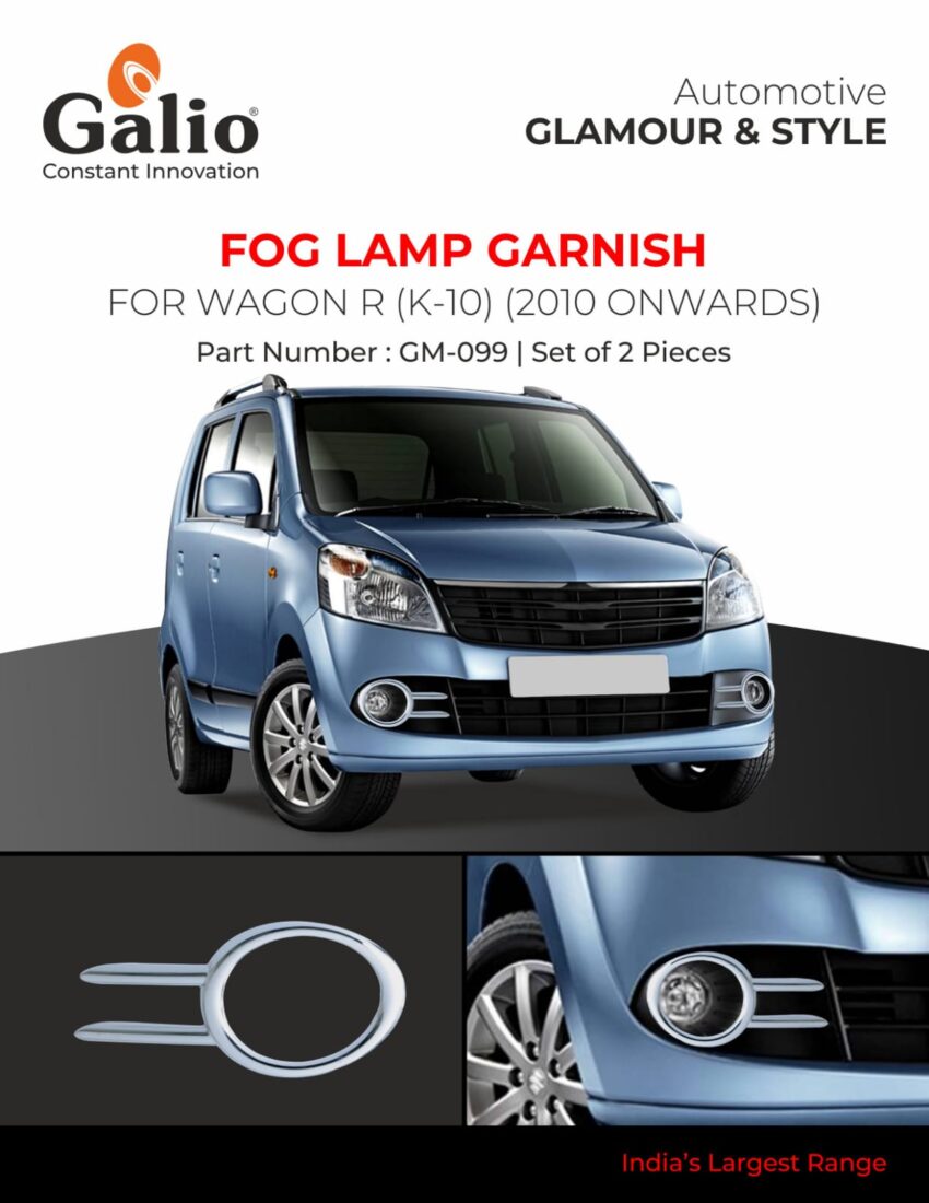 MARUTI SUZUKI WAGONR 2010-2018 FOG LAMP GARNISH SET OF 2 PCS