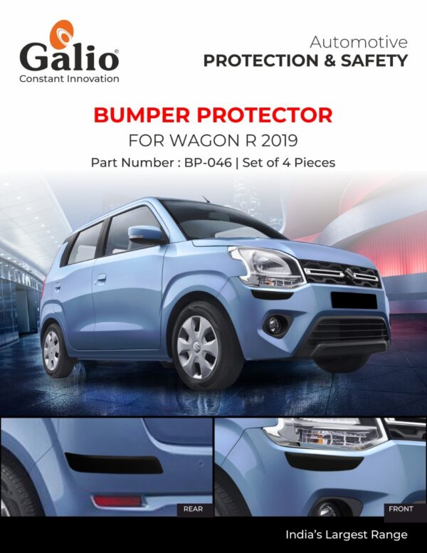 MARUTI SUZUKI WAGONR 2019 ONWARDS BUMPER PROTECTOR (SET OF 4 PCS)