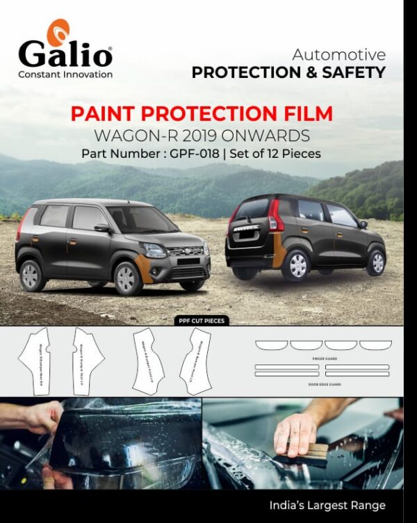 MARUTI SUZUKI WAGONR 2019 ONWARDS PAINT PROTECTION FILM (SET OF 12 PCS)