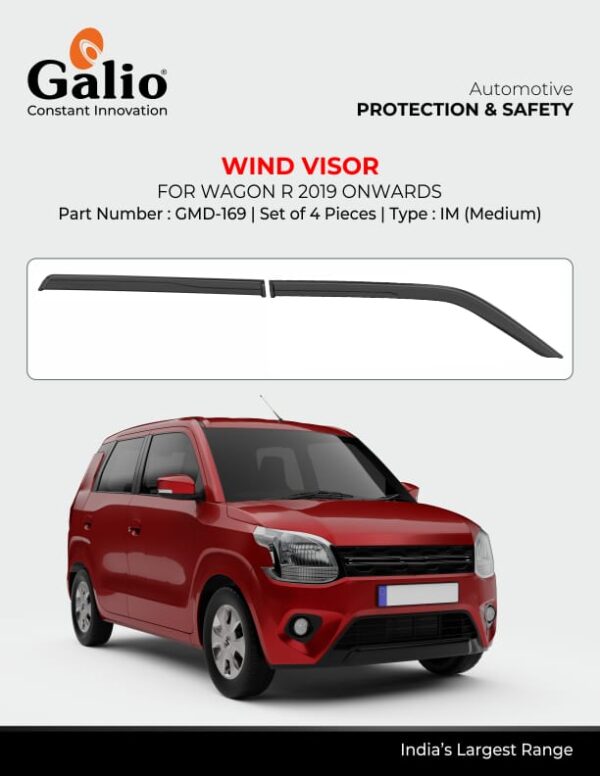 MARUTI SUZUKI WAGONR 2019 ONWARDS WIND VISOR (SET OF 2 PCS)