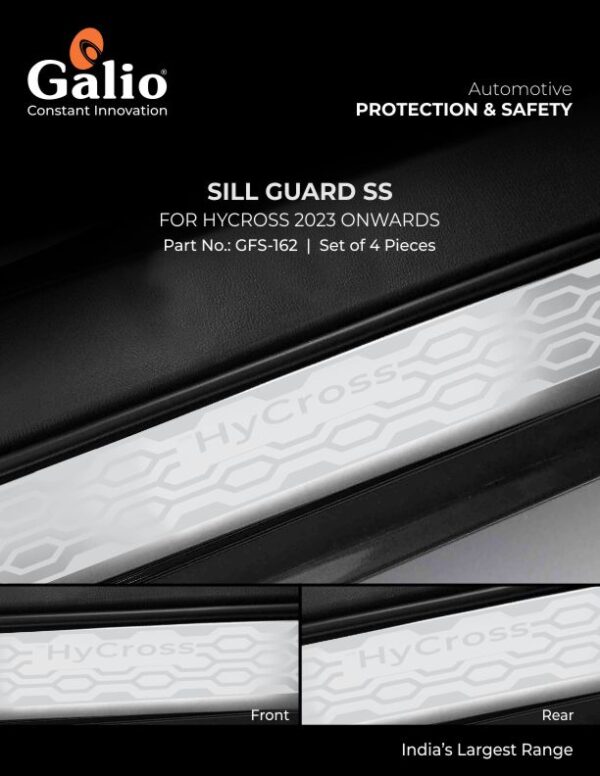 SILL GUARD SS FOR TOYOTA HYCROSS 2023 – STAINLESS STEEL FINISH (SET OF 4 PCS)