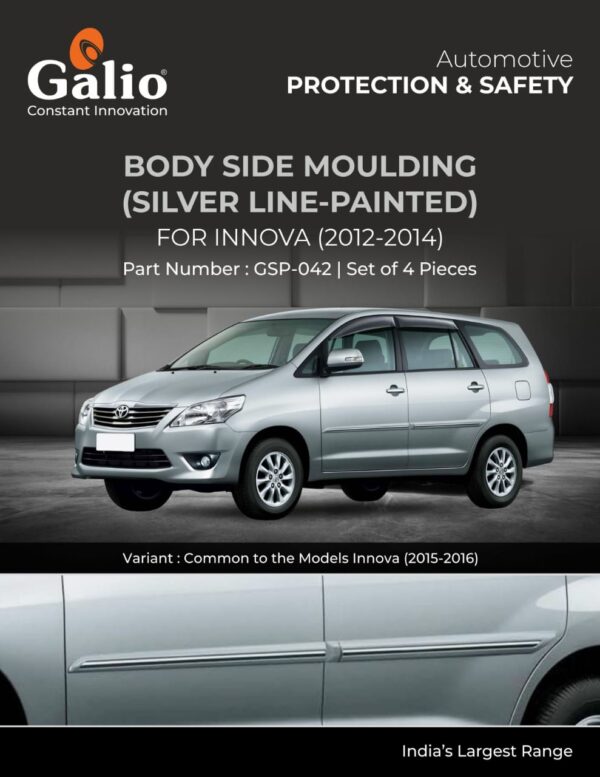 TOYOTA INNOVA 2012 TO 2014 BODY SIDE MOULDING GSP-042 – SET OF 4 PCS
