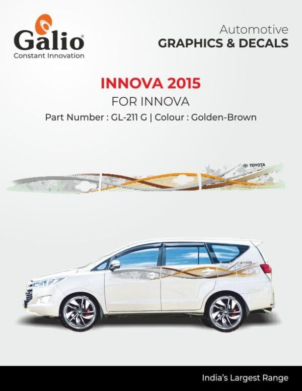 TOYOTA INNOVA 2015 TO 2016 BODY GRAPHICS GL-211 G – 1 SET