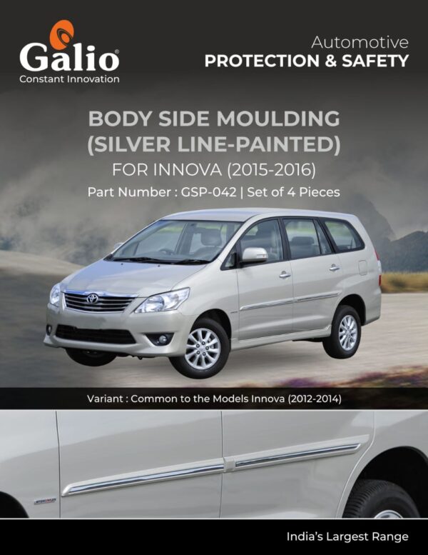 TOYOTA INNOVA 2015 TO 2016 BODY SIDE MOULDING GSP-042 – SET OF 4 PCS