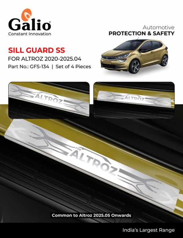 TELCO TATA ALTROZ (2020–2025.04) SILL GUARD SS SET OF 4 PCS