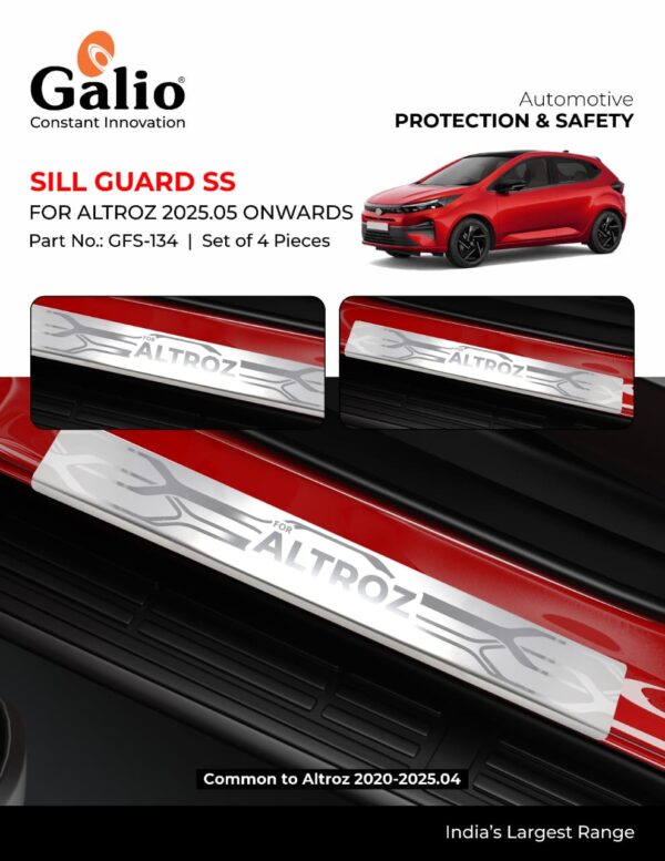 TELCO TATA ALTROZ (2025.05 ONWARDS) SILL GUARD SS SET OF 4 PCS