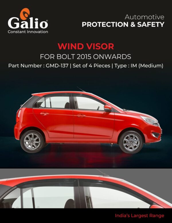 TELCO TATA BOLT (2015 ONWARDS) WIND VISOR IM (MEDIUM) SET OF 4 PCS