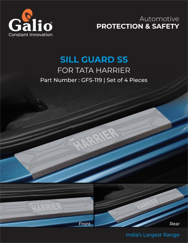 TELCO TATA HARRIER (2019 ONWARDS) SILL GUARD SS SET OF 4 PCS